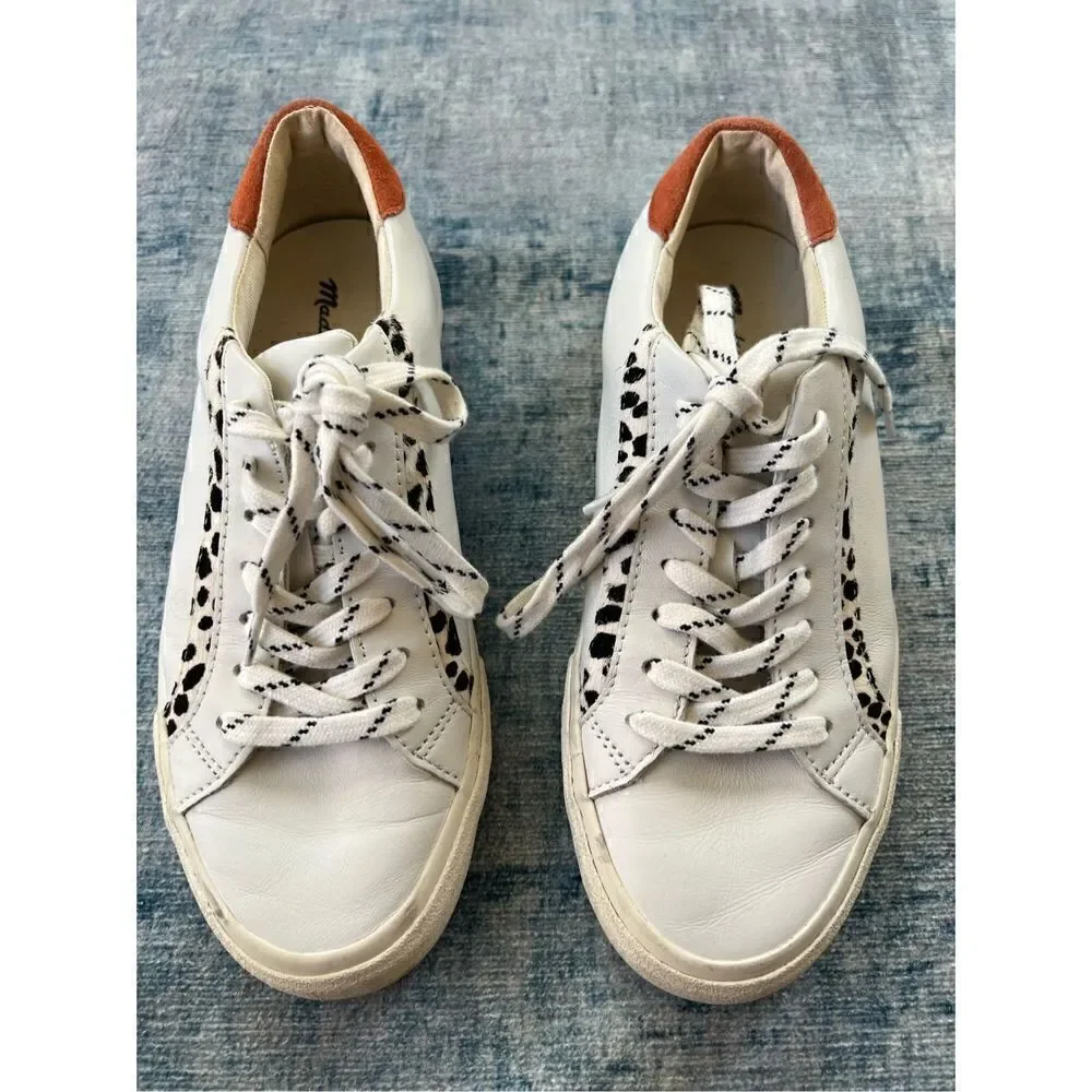 Madewell White Leather Sidewalk Low Top Crowdsourced Edition Womens 7